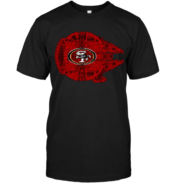 San Francisco 49ers "millennium Falcon" Star Wars T-Shirt San Francisco 49ers "millennium Falcon" Star Wars T-Shirt
